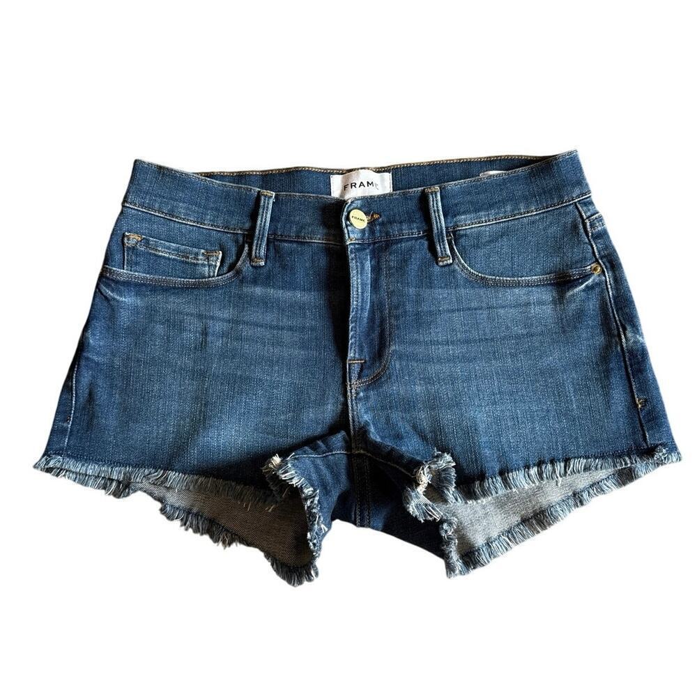 Women’s Frame Le Cutoff William Jean Denim Shorts Size 24